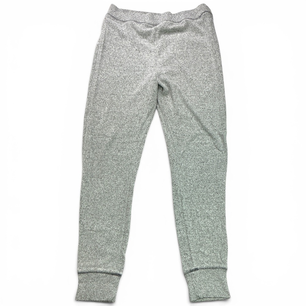 SO Gray Jogger Sweatpants Women Large Heathered Soft Knit Lounge Pants - Picture 1 of 15